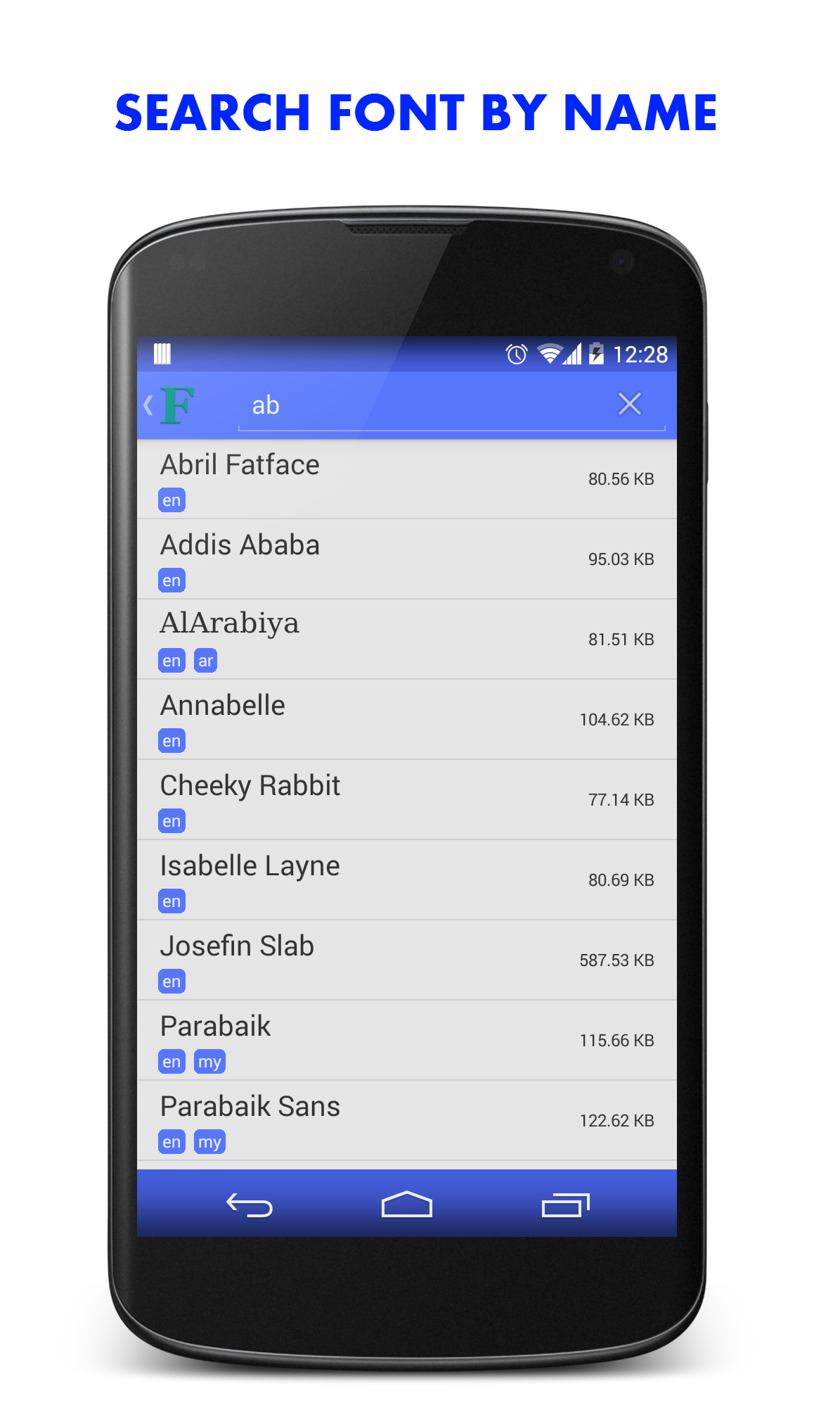 best font manager android